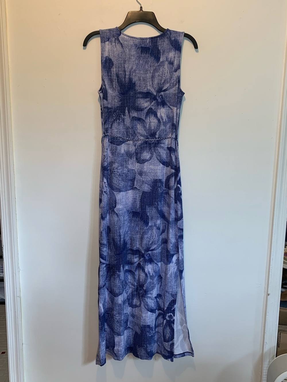 New Chico’s Tropical Beachy Maxi Dress Blue Chico’s 0 - Picture 4 of 7